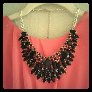 Statement black  Necklace.